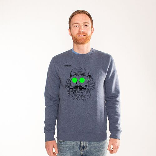 SKATER | printed sweatshirt men - Blau