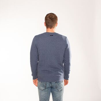 PATINEUR | sweat imprimé homme - bleu 3