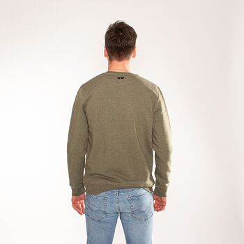 LOGO | sweat imprimé homme - kaki 3