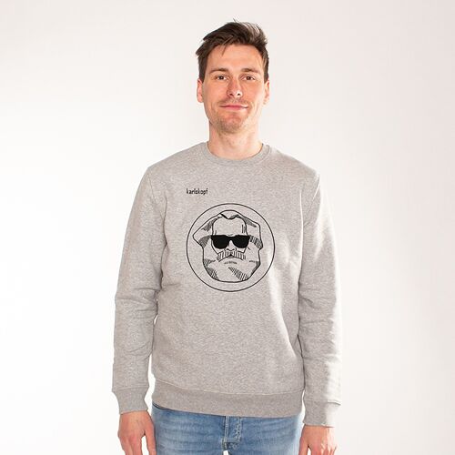 LOGO | printed sweatshirt men - Grau