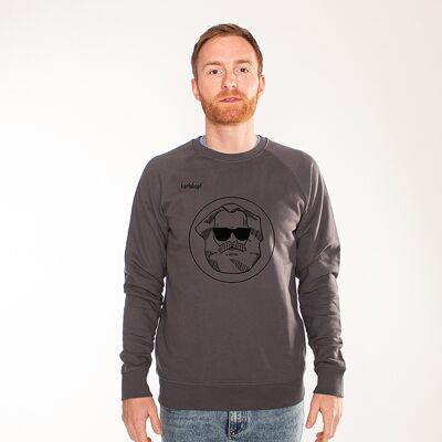 LOGO | printed sweatshirt men - anthracite