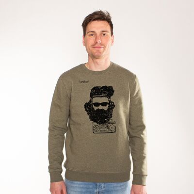 FESTIVAL | printed sweatshirt men - Kaki