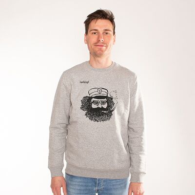 SAILOR | printed sweatshirt men - grey