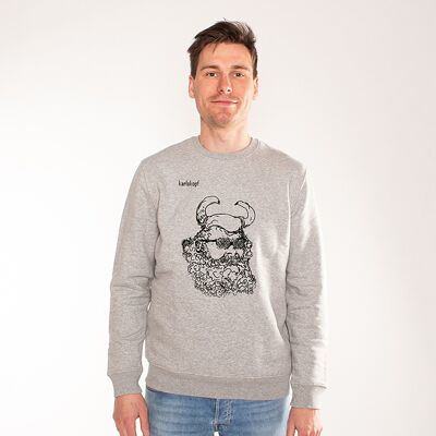VIKINGS | printed sweatshirt men - grey