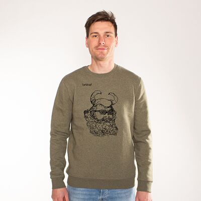 VIKINGS | printed sweatshirt men - khaki