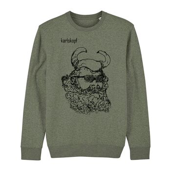 VIKINGS | sweat imprimé homme - kaki 2