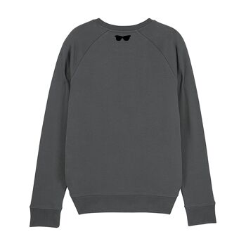 HIPSTER | sweat imprimé homme - anthracite 4