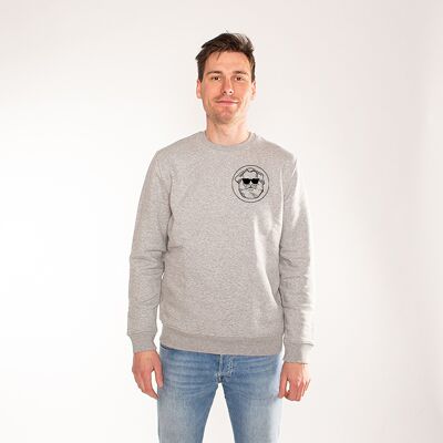 LOGO CLASSIQUE | sweat imprimé homme - gris