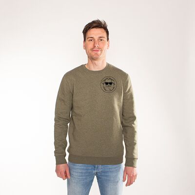 LOGO CLASSIC | printed sweatshirt men - Kaki