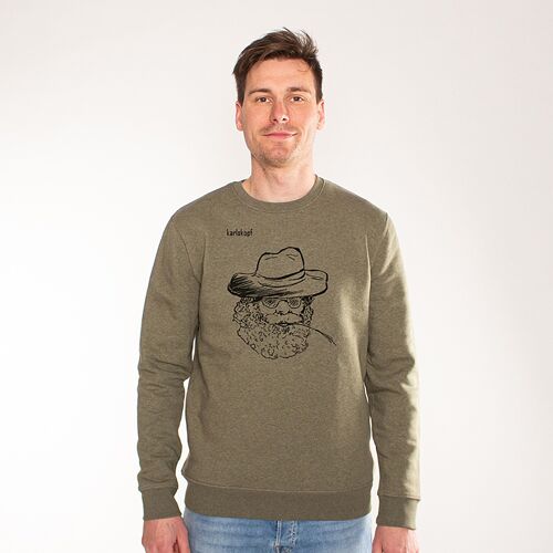 FARMER | printed sweatshirt men - Kaki