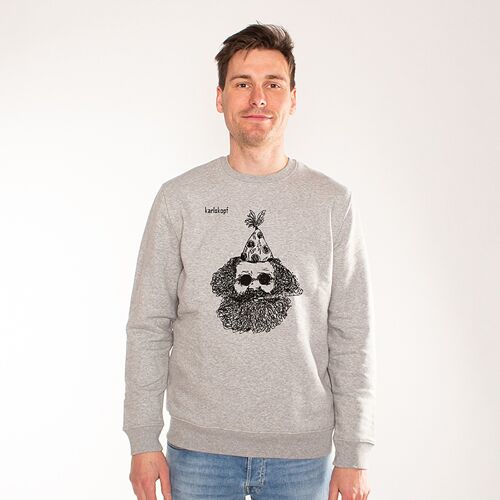 FASCHING | printed sweatshirt men - Grau