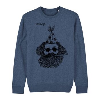 CARNAVAL | sweat imprimé homme - bleu 2