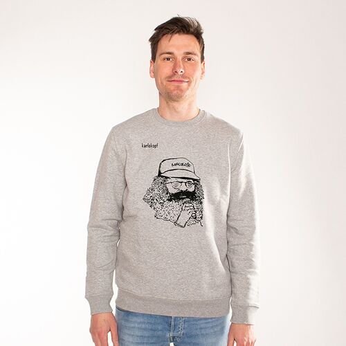 SAENGER | printed sweatshirt men - Grau