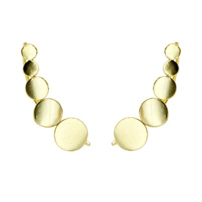 Ear climber Ajana 925 silver gold plated