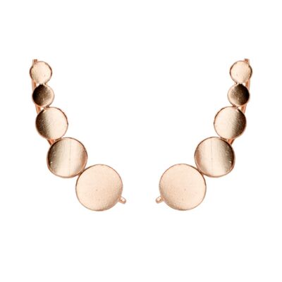 Ear climber Ajana 925 silver rose gold plated