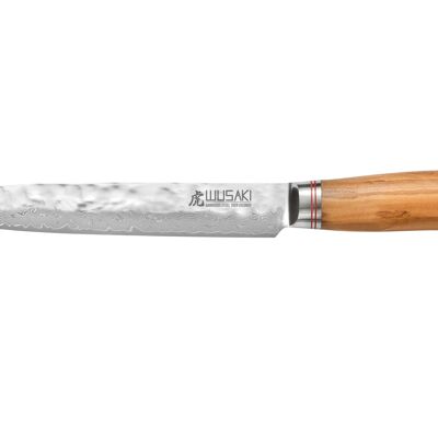 Wusaki Damas 10Cr carving knife 20cm olive wood handle