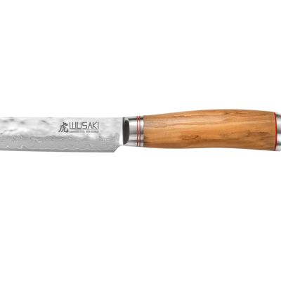 Cuchillo trinchar Wusaki Damas 10Cr 20cm mango madera olivo