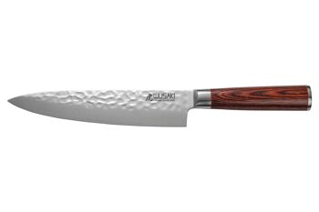 Couteau de chef Wusaki Pakka X50 20cm manche pakkawood 1