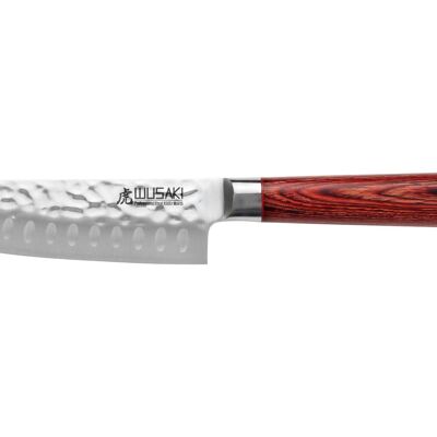 Wusaki Pakka X50 Santoku knife 17cm pakkawood handle