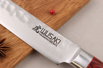 Couteau à découper Wusaki Pakka X50 20cm manche pakkawood 6