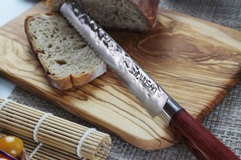Couteau à pain Wusaki Pakka X50 20cm manche pakkawood 4