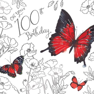Biglietto per il 100° compleanno per lei