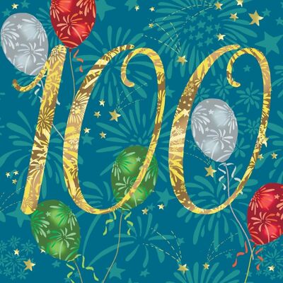 100th Birthday Card For Him or For Her