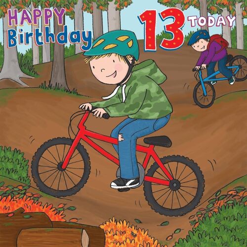 13th Birthday Card - Boys Birthday Card