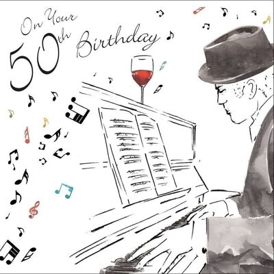 50. Geburtstagskarte für ihn