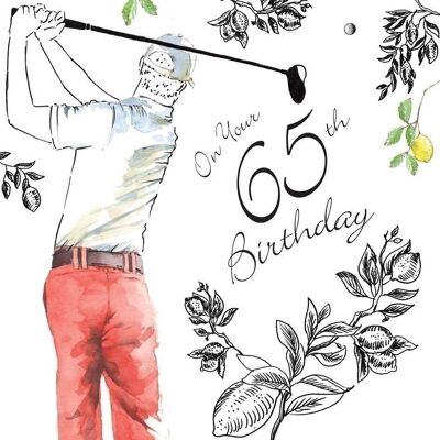 65. Geburtstagskarte für ihn