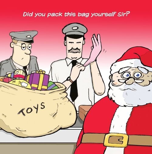 Airport Security - Funny Christmas Card