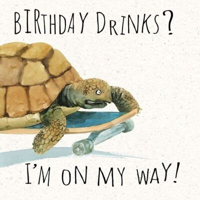 Birthday Drinks - Funny Birthday Card
