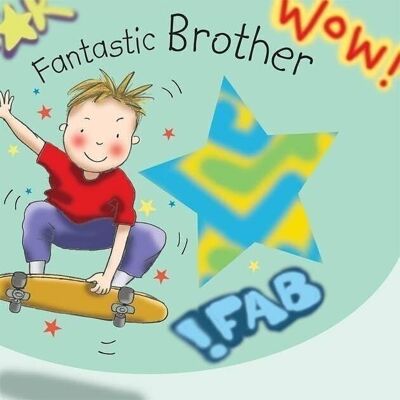 Brother Birthday Card - Skateboard