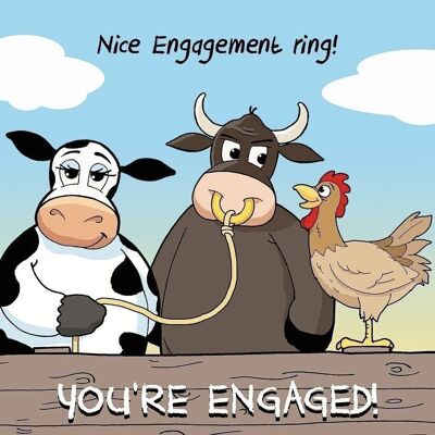 Bull Ring - Funny You're Engaged Card