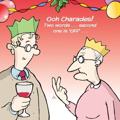 Charades - Rude Christmas Card