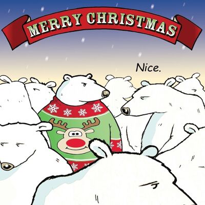 Maglione di Natale - Cartolina di Natale divertente