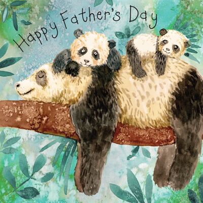 Cute Fathers Day Card - Pandas