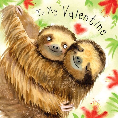 Cute Valentine's Day Card - Sloths