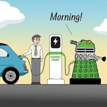 Dalek Charging - Carte Humour