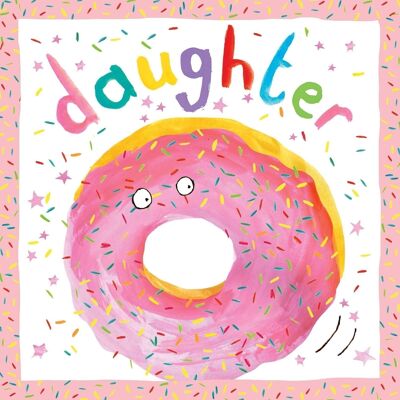 Tarjeta de cumpleaños para hija - Donut