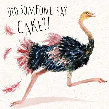 Quelqu'un a-t-il dit gâteau ? - Carte d'anniversaire drôle