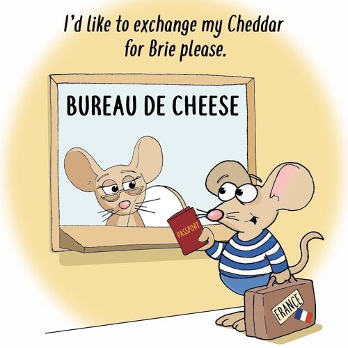 Bureau De Cheese - Funny Card