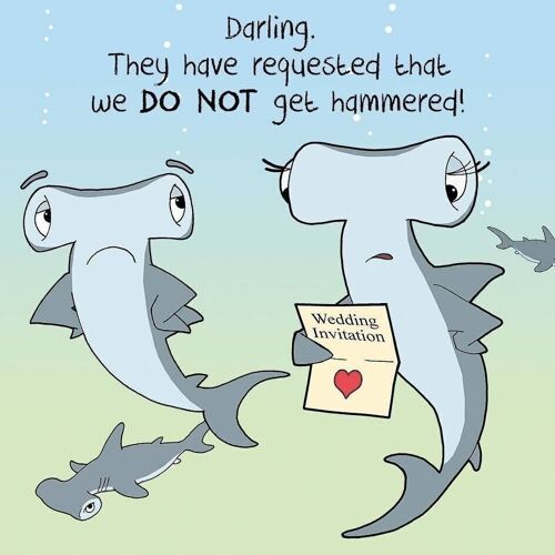 Do Not Get Hammered - Funny Wedding Card