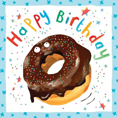 Donut - Carte d'anniversaire pour garçons