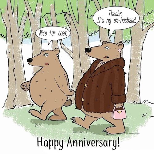 Ex Husband - Funny Anniversary Card