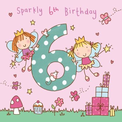 Fairy Age 6 Birthday Card