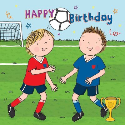 Fútbol - Tarjeta de cumpleaños para niños