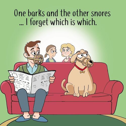 Forget Which is Which - Funny Dog Card