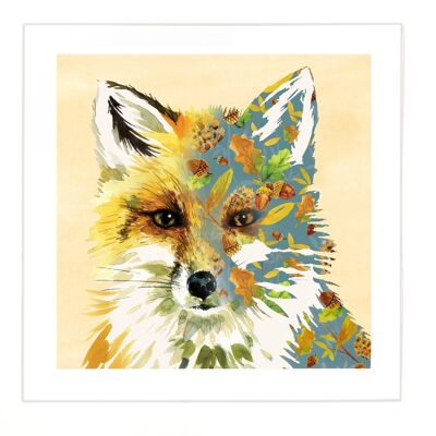 Fox Print - Large Image - Small Border at 2.5cm