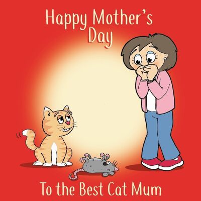 Funny Mothers Day Card From The Cat